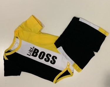 Little Boss Onesie Outfit