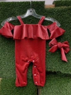 Velour Baby Jumpsuit