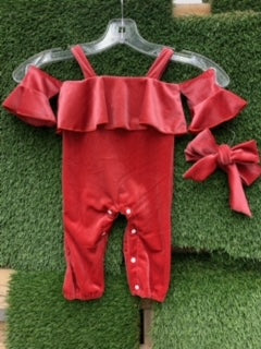 Velour Baby Jumpsuit