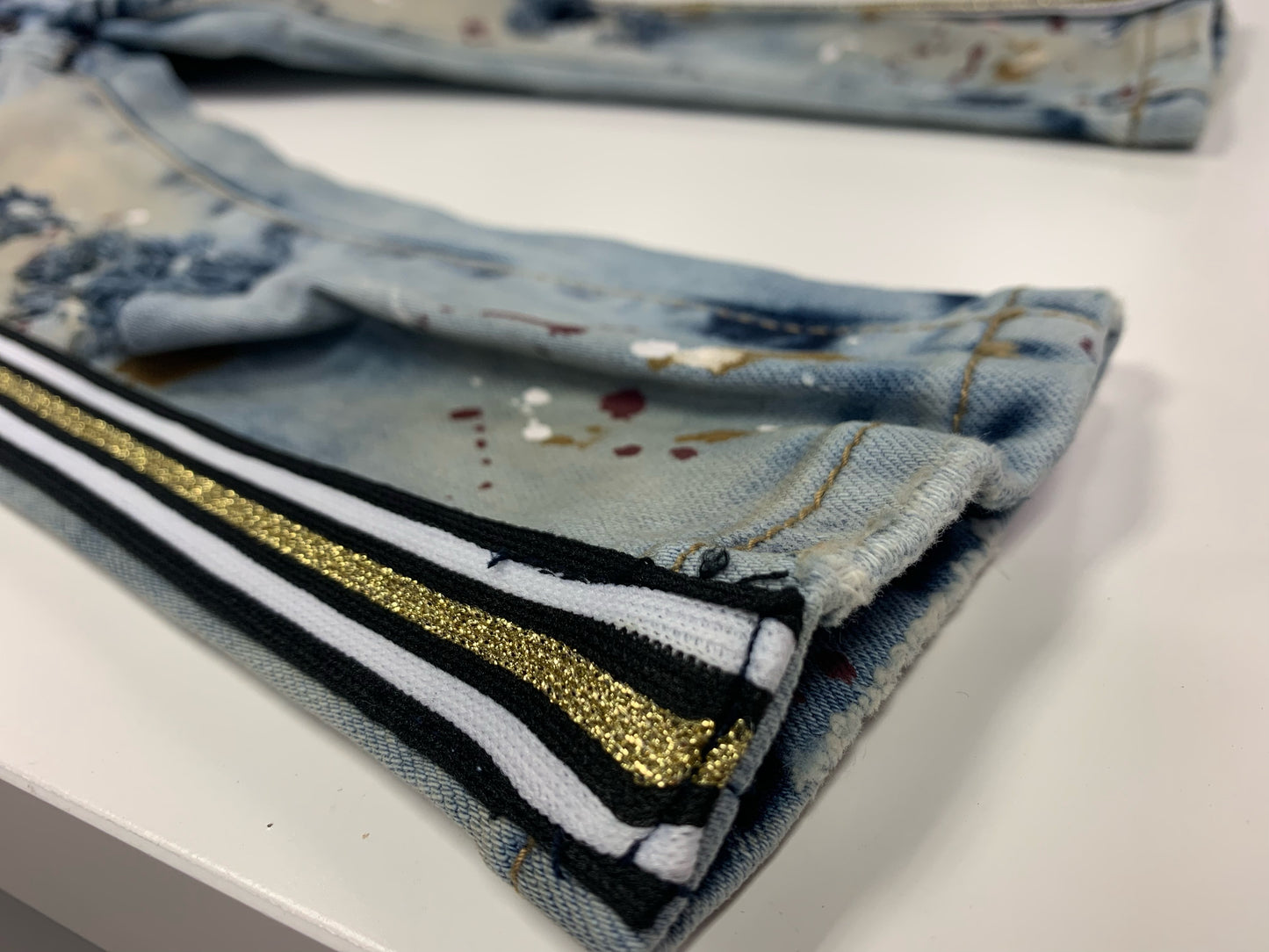 Golden Streak Jeans