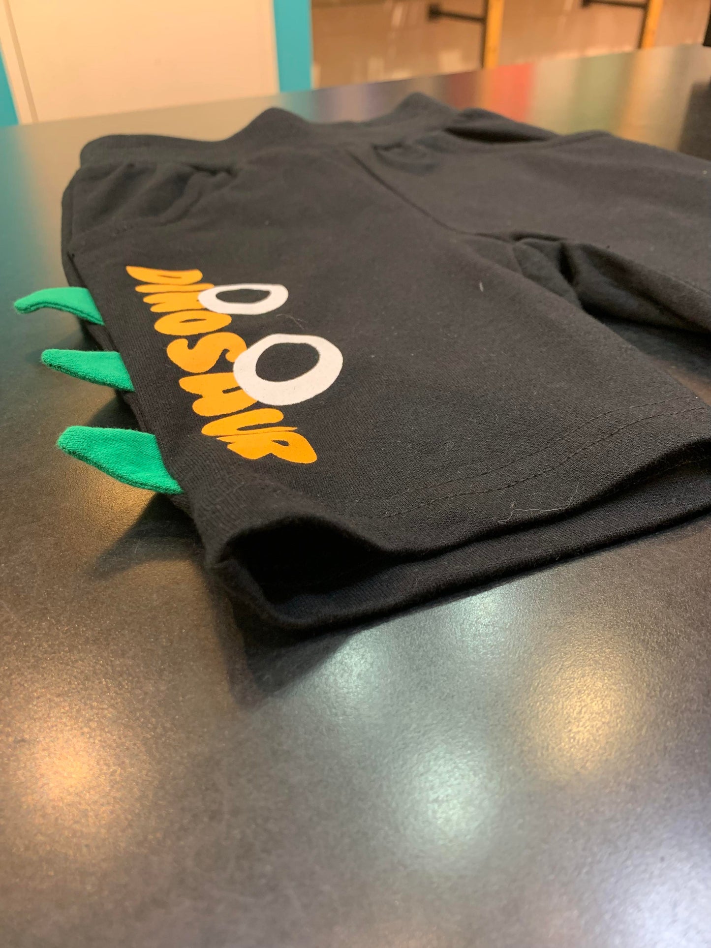 Black Dino Shorts