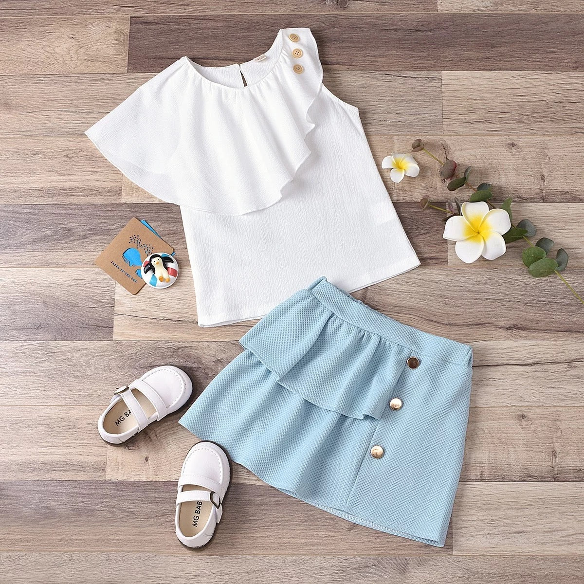 Sky Blue Skirt